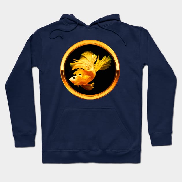 Endearing Gold Fish Hoodie by Insignis